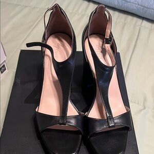 Naturalizer Black Strappy Heels